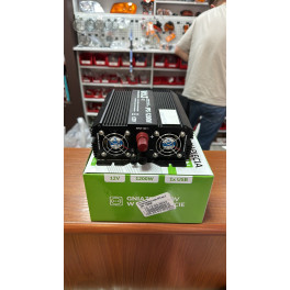 Инвертор преобразователь напряжения 12-230V, 1200W 2 розетки + ЮСБ