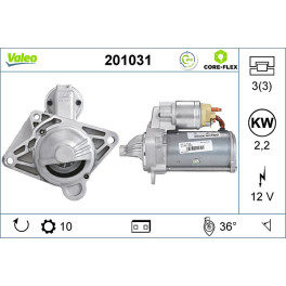 Стартер NISSAN NV400, PRIMASTAR, QASHQAI I, X-TRAIL II; OPEL MOVANO B, VIVARO A; RENAULT ESPACE IV, GRAND SCENIC II, GRAND SCENIC I (12V, 2,2kW)