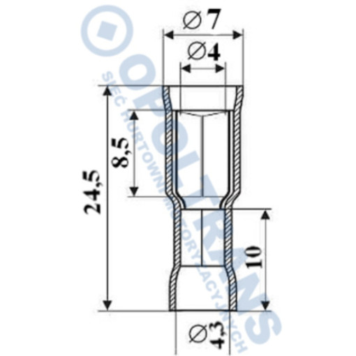Обжимка контактная кабельная обжимная 2,5 мм