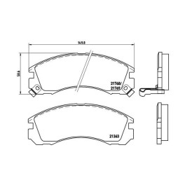 Колодки тормозные передние CITROEN C-CROSSER, C-CROSSER ENTERPRISE; MITSUBISHI ECLIPSE I, GALANT VII, GALANT VIII, L200, L400, LANCER IV, LAN