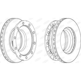 Диск тормозной Schmitz SCB9010/9 SCB9010/9  430x45x168.5