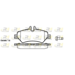 Тормозные колодки задние VW CRAFTER 30-35, CRAFTER 30-50 2.0D/2.5D 04.06-12.16