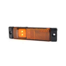 Габаритный фонарь желтый узкий LED