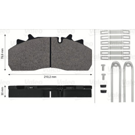 Гальмівні колодки KOEGEL SAF/BPW 29159 29126 30,00 супорт WABCO