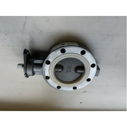 Заслінка поворотна нержавійка D-100 для бочек (Затвор поворотний дисковий) BURGMER