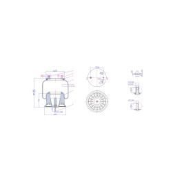 Пневморесора Freightliner Truck W013589780 (в зборі пласт.стакан)