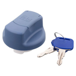 Кришка бака AdBlue (діаметр: 40мм, ширина 40мм, з ключем, синій) MAN F90, FOC, HOCL, LION S INTERCITY, LION´S CITY, LION´S CLASSIC, LION´S REGIO, LION´S STAR, M 2000 L, M 2000 M, M90, NG, NL 08.86-¶