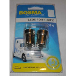 Лампа габаритная автомобильная R5W 24V LED 5 діодів (2 шт)