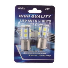 Лампа габаритная автомобильная R5W 24V LED 13 діодів (2 шт)
