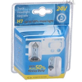 Лампа H7 24V 70W PX26D BOSMA PLUS 50% PLUS 50% (2 шт)