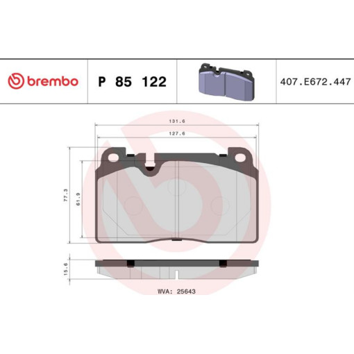 Тормозные колодки перед AUDI A6 ALLROAD C7, A6 C7, A7, Q5; PORSCHE MACAN 1.8-3.6 10.08-