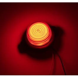 Габаритный фонарь круглый светодиодный красный 4LED 24V