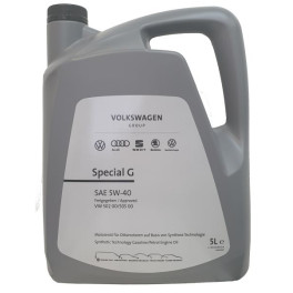 Масло моторное VAG 8100 (5L +) 5W40 API SN; ACEA A3; B4; BMW LL-01; CHRYSLER MS-12991; CITROEN B71 2296; FIAT 9.55535 H2; FIAT 9.55535 M2; FIAT 9.5553