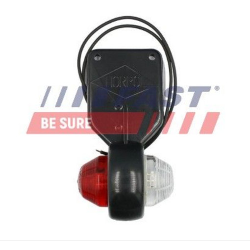 Ліхтар Габаритний Truck Бічн Пр Біло-Червона Led