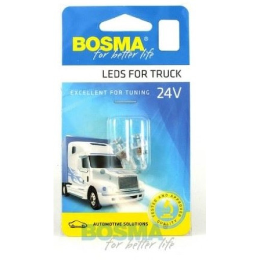 Лампа LED б/ц габарит и панель приборов T10-1LED 24V High Power (2 шт)