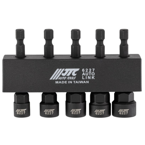 Набір головок для пошкоджених болтів та гайок під шуруповерт 1/4