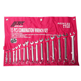Набір ключів ріжково-накидних 6-21мм 15од. (ЕВРО-ТИП) Набір ключів ріжково-накидних 6-21мм 15од. (ЕВРО-ТИП)