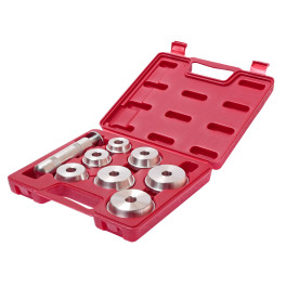 Набір оправок для запресування сальників, підшипників та сайлентблоків 10од. Набір оправок для запресування сальників, підшипників та сайлентблоків 10од.