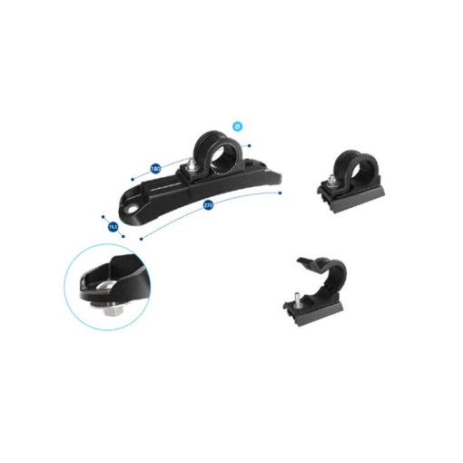 Кріплення крила діаметр D42 L270 пластикове