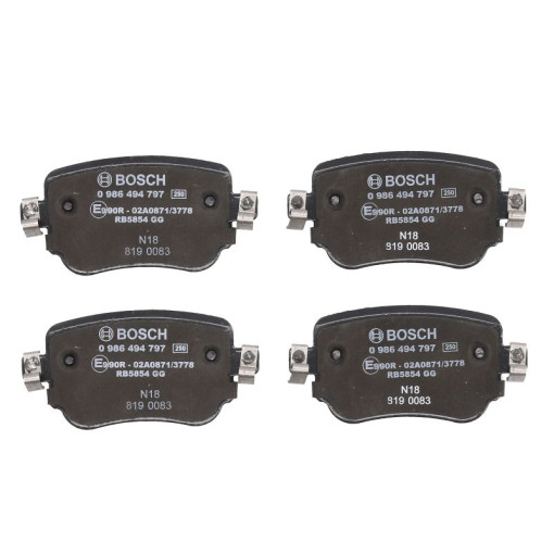 Колодки гальмівні дискові зад AUDI A1, A1 ALLSTREET, A1 CITY CARVER; SEAT LEON, LEON SC, LEON ST, LEON/HATCHBACK; SKODA OCTAVIA III, OCTAVIA IV 1.0-2.0D 05.10-¶