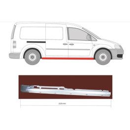 Поріг правий 4 дверн. VW CAD 04 - MAXI Міжвісьове відстань [у мм]: 3300