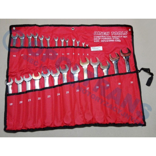 Набір ключів рожково-накидних  6-32, 26 шт. в кейсе