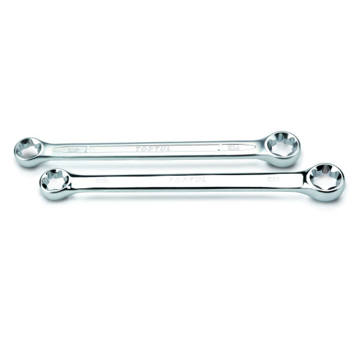 Ключ накидний, двосторонній, плаский, E-TORX