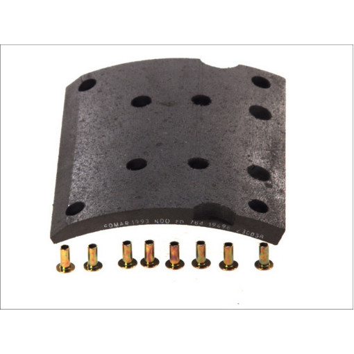 Гальмівні накладки Mercedes/MAN 410x223 VWA19496/19488 ст c заклепками177*220*17.0/11.8ММ