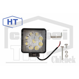 Фара робочої зони квадратна LED 24V 110x110x35, 9 LED X 2W