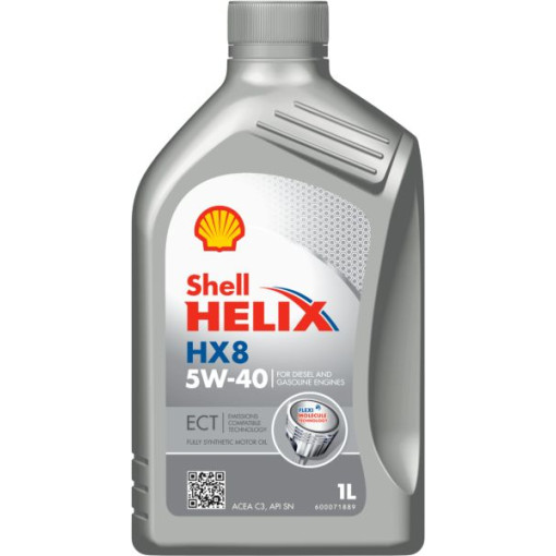 Моторна олива SHELL Helix (1L) 5W40 ;API SN; ACEA C3; BMW LL-04; DEXOS 2; FIAT 9.55535 S2; MB 229.31; MB 229.51; RENAULT RN 0700; RENAULT RN 0710