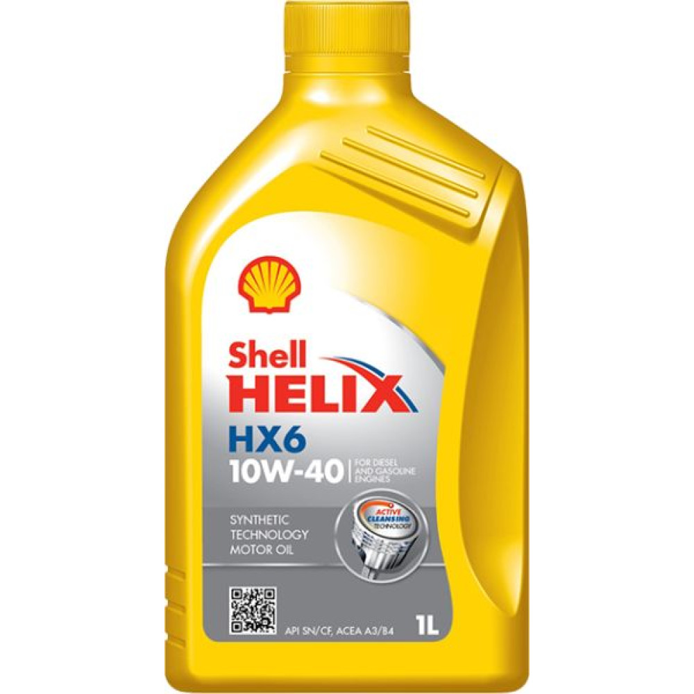 Моторна олива SHELL Helix (1L) 10W40 ;API SN; SN+; ACEA A3; B4; MB 229.3; RENAULT RN 0700; VW 502.00; VW 505.00