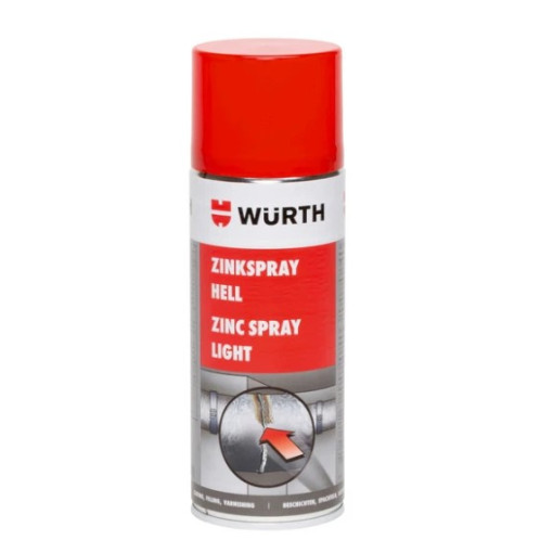 Цинк-спрей Wurth Zinc Spray 400 мл светлый