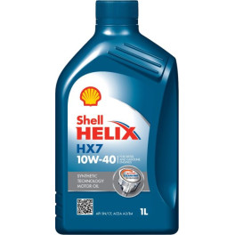 Моторна олива SHELL Helix (1L) HELIX HX7 10W40 ;API SN; SN+; ACEA A3; B4; MB 229.3; RENAULT RN 0700; RENAULT RN 0710; VW 501.01; VW 505.00 Моторна олива SHELL Helix (1L) HELIX HX7 10W40 ;API SN; SN+; ACEA A3; B4; MB 229.3; RENAULT RN 0700; RENAULT RN 0710; VW 501.01; VW 505.00