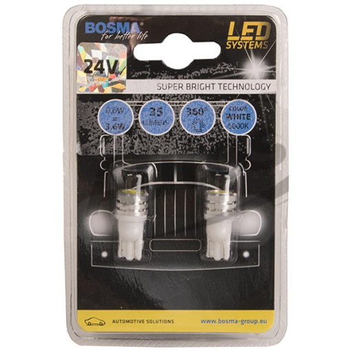 Лампочка T10 24V W2.1x9.5d 5W