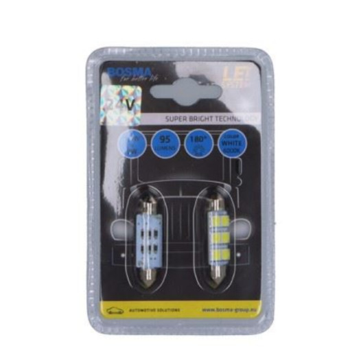 Лампочка 4V 6XSMD 5050 LED SV8.5