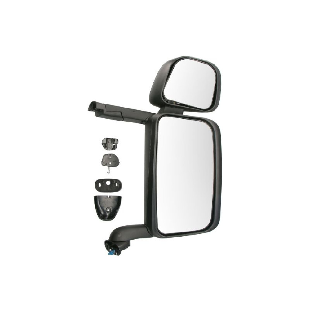 Дзеркало з підігрівом праве з електрорегулюванням 650 x 290 SCANIA 4/P/G/R/T ​​05.95- (довгий утримувач дзеркала)