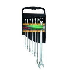 Набір ключів комб. супердовг. 7 шт. 10-19мм Набір ключів комб. супердовг. 7 шт. 10-19мм