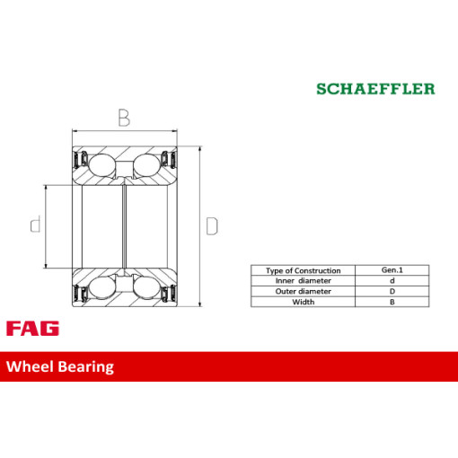 Підшипник маточини PEUGEOT 307, CITROEN BERLINGO, C3, C4 05 - передн. міст (Вир-во MOOG)