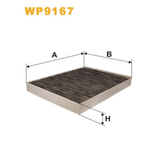 Фільтр салону із елементами активованого вугілля AUDI Q7; PORSCHE CAYENNE; VW AMAROK, CALIFORNIA T5 CAMPER, CALIFORNIA T6 CAMPER, MULTIVAN T5, MULTIVAN T6, TOUAREG 1.9D-Electric 09.02-