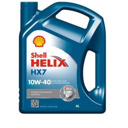 Моторна олива SHELL Helix (4L) HELIX HX7 10W40 ;API SN; SN+; ACEA A3; B4; MB 229.3; RENAULT RN 0700; RENAULT RN 0710; VW 501.01; VW 505.00