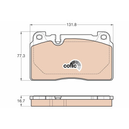 Колодки гальмівні передні AUDI A6 C7, A7, Q5 2.0-3.0D 10.08-09.18