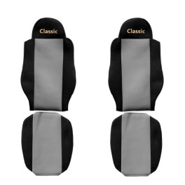 Чохли на сидіння CLASSIC (сірий, велюр водійский під ремінь) MAN TGA, TGL I, TGM I, TGS I 06.99-