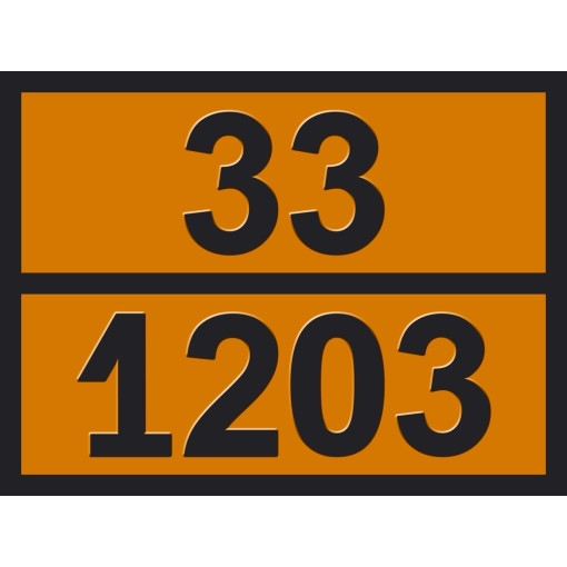 Знак опасный груз 33/1203 (бензин) складна+змінні цифри