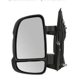 Боковое дзеркало Лев  CITROEN JUMPER II; FIAT DUCATO; PEUGEOT BOXER 04.06- (ручное, короткое, с датчиком температуры, wy5w)