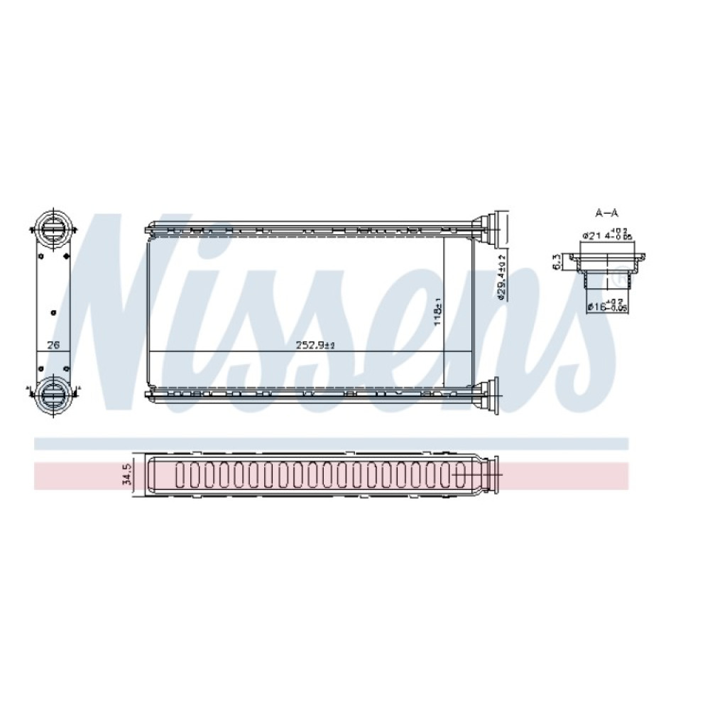 Радіатор пічки SUBARU FORESTER, IMPREZA, LEVORG, WRX, XV 1.5-2.5 04.07-