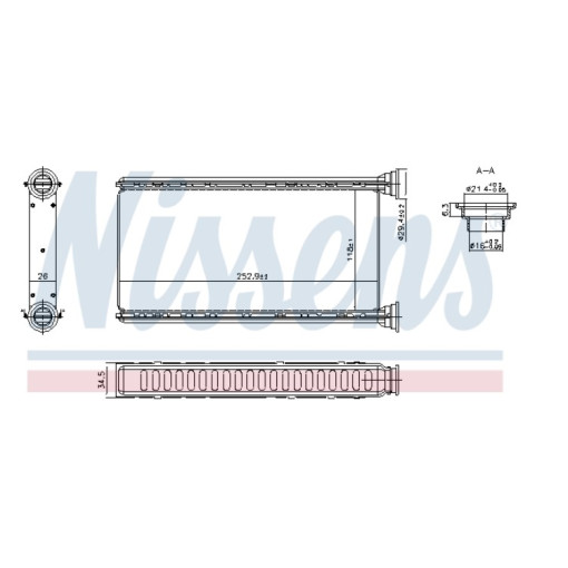 Радіатор пічки SUBARU FORESTER, IMPREZA, LEVORG, WRX, XV 1.5-2.5 04.07-