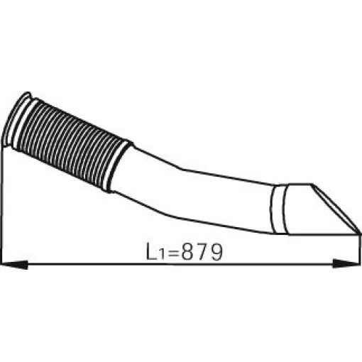 Гофра випускної системи (x114мм) MERCEDES ACTROS MP2 / MP3 OM541.920-OM542.921 04.03-