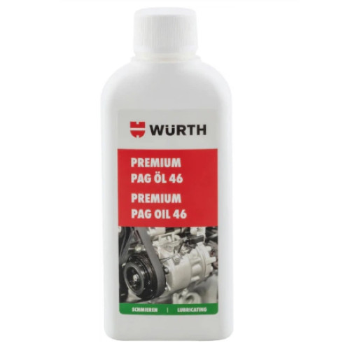 Масло для кондиціонера автомобіля PAG 46, 0,25L 1 шт, тип охолоджувача: R1234yf/R134a, сервіс гібридних автомобілів, технічне обслуговування електромобілів, PREMIUM PAG 46