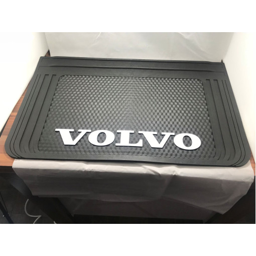 Бризговик з написом Volvo 400x650mm Чорний опуклий 3D 1шт